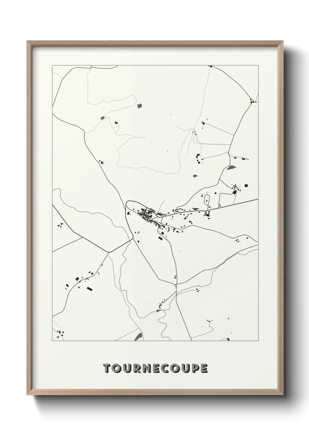 Un poster carte Tournecoupe