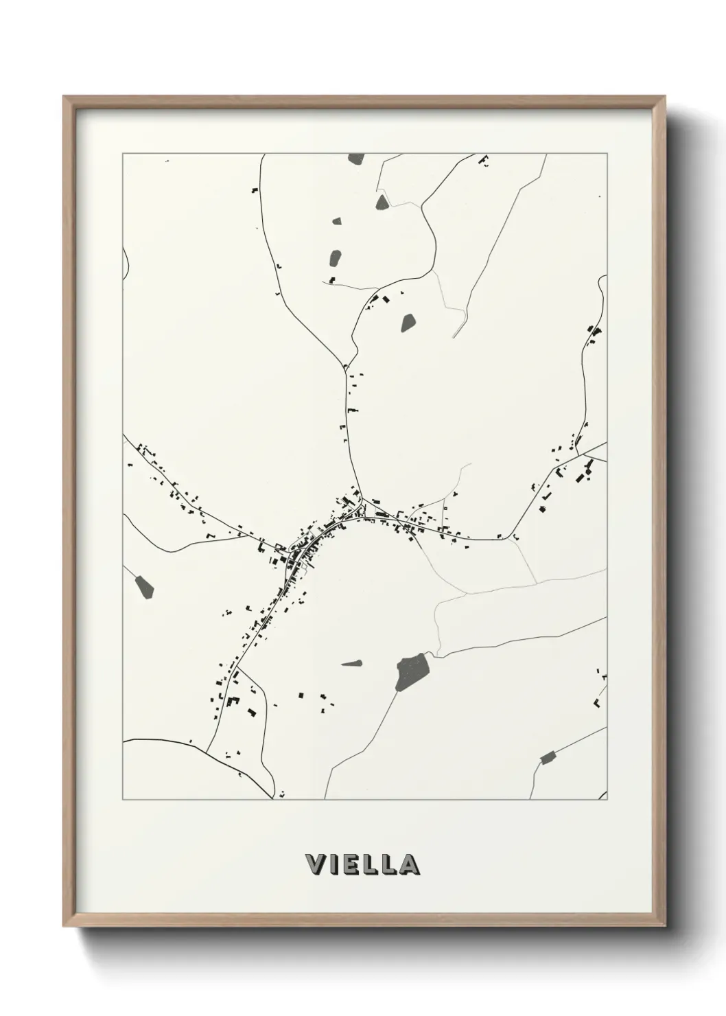 Un poster carte Viella