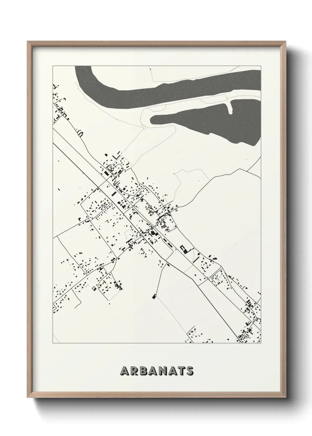 Un poster carte Arbanats
