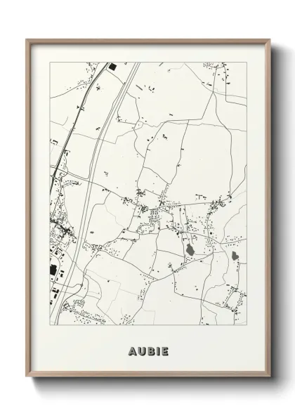 Une affiche de carte sur Aubie