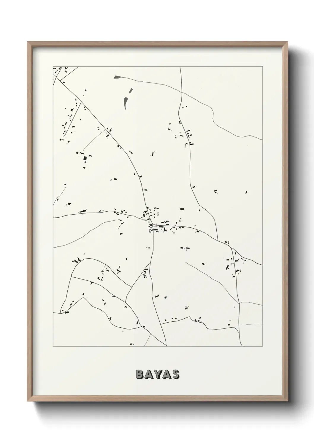 Un poster carte Bayas