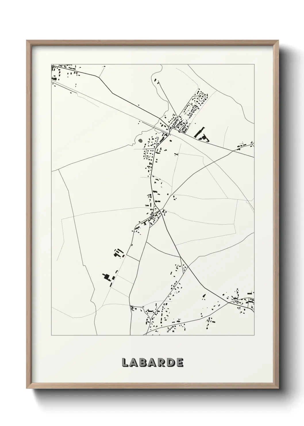 Un poster carte Labarde