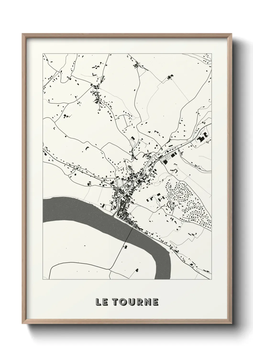 Un poster carte Le Tourne
