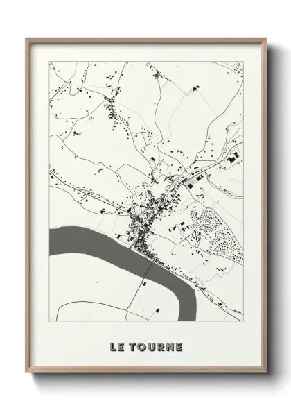 Une affiche de carte sur Le Tourne
