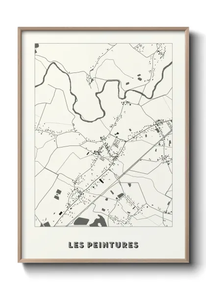 Une affiche de carte sur Les Peintures