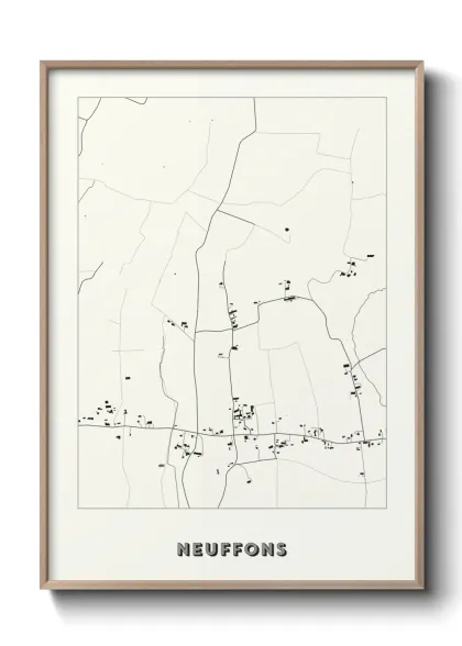 Une affiche de carte sur Neuffons