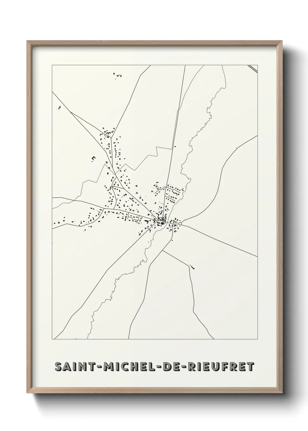 Un poster carteSaint-Michel-de-Rieufret