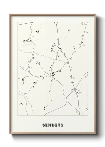 Une affiche de carte sur Sendets