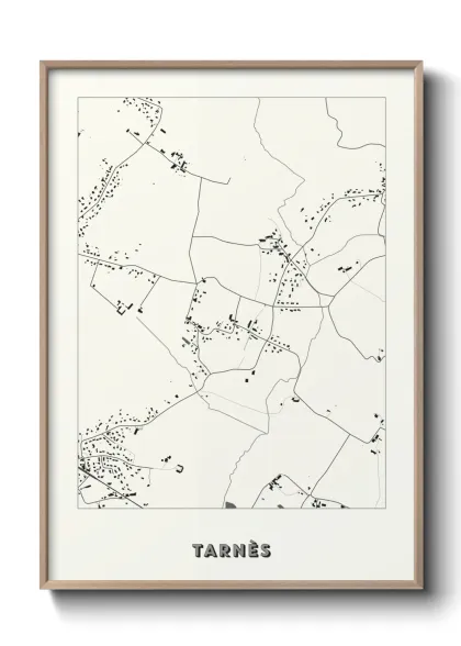 Une affiche de carte sur Tarnès