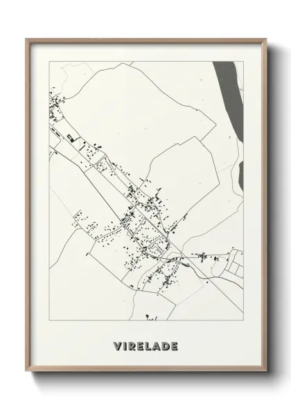 Une affiche de carte sur Virelade