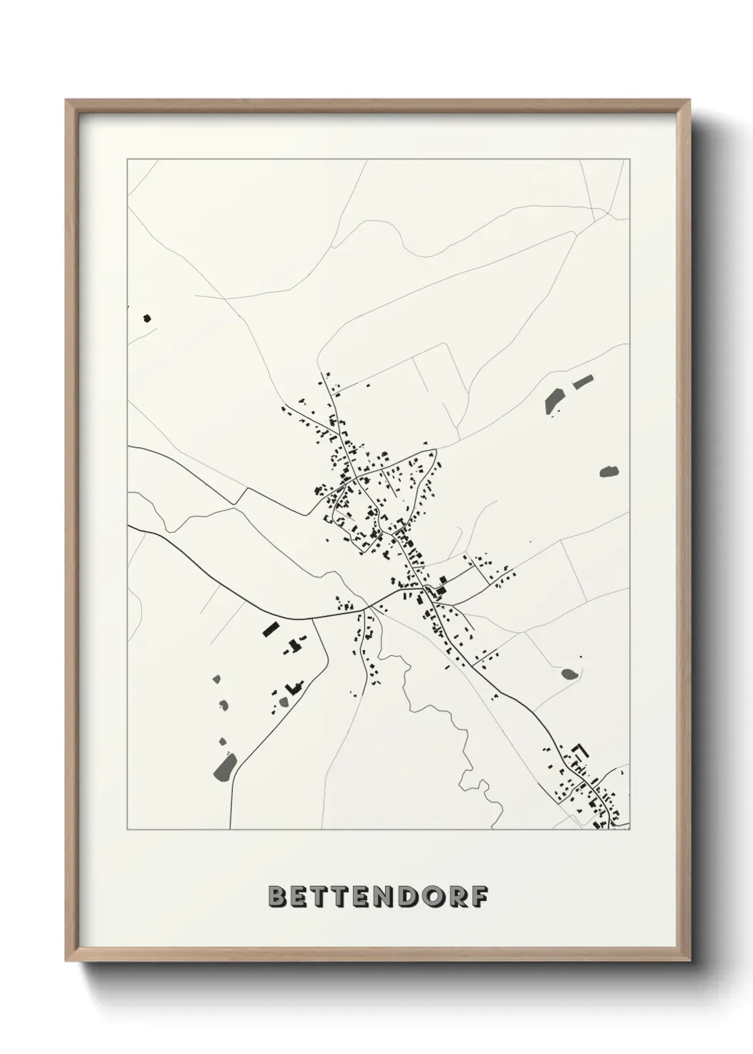 Un poster carte Bettendorf