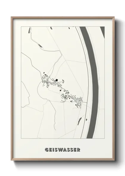 Une affiche de carte sur Geiswasser