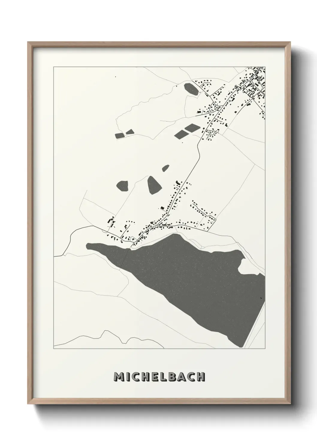 Un poster carte Michelbach