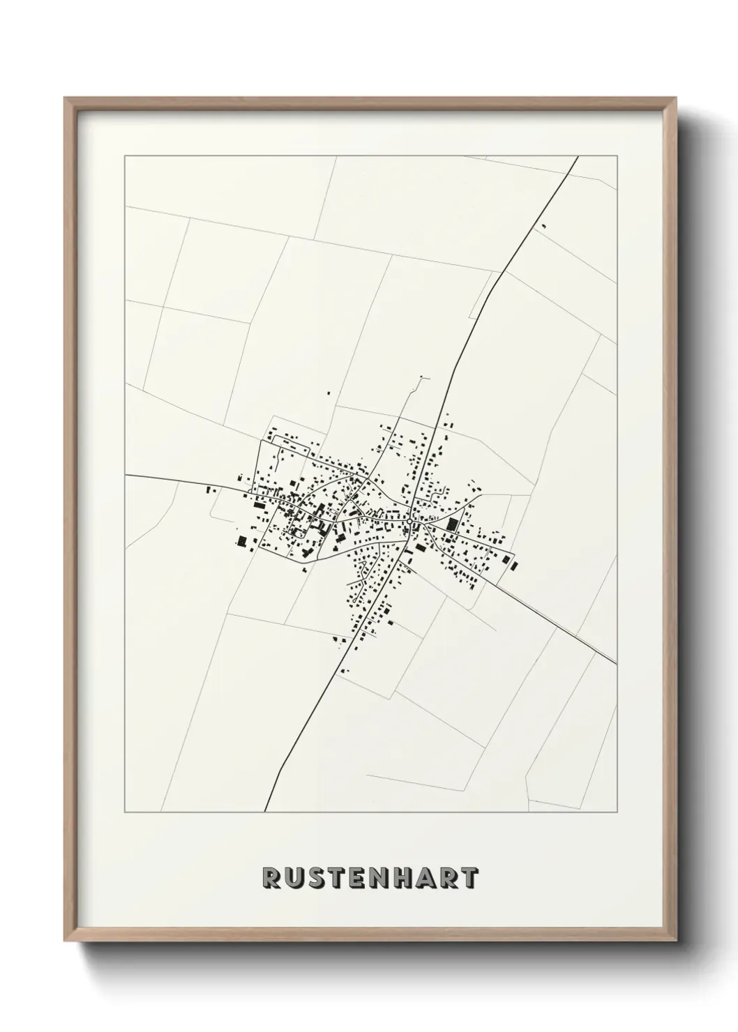Un poster carte Rustenhart