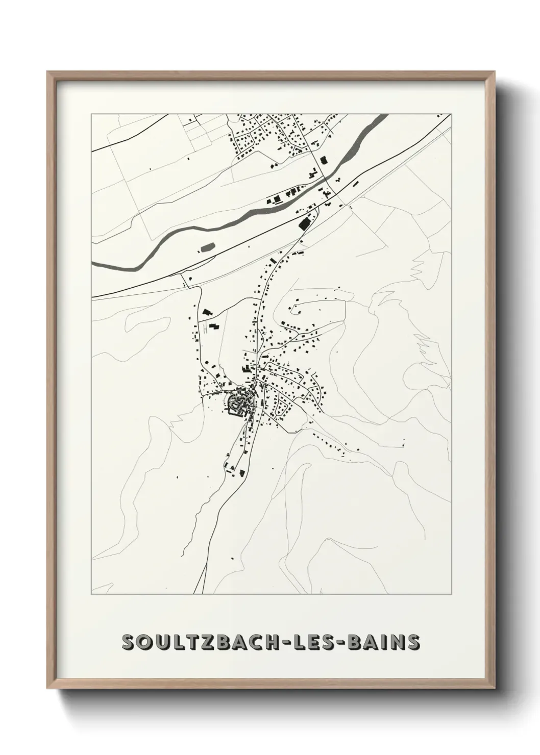 Un poster carteSoultzbach-les-Bains