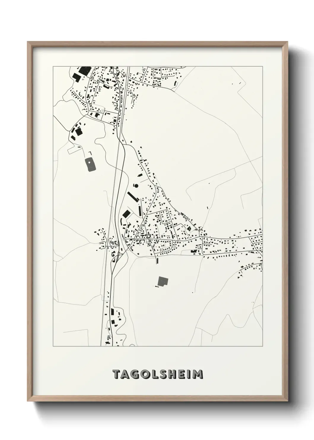 Un poster carte Tagolsheim