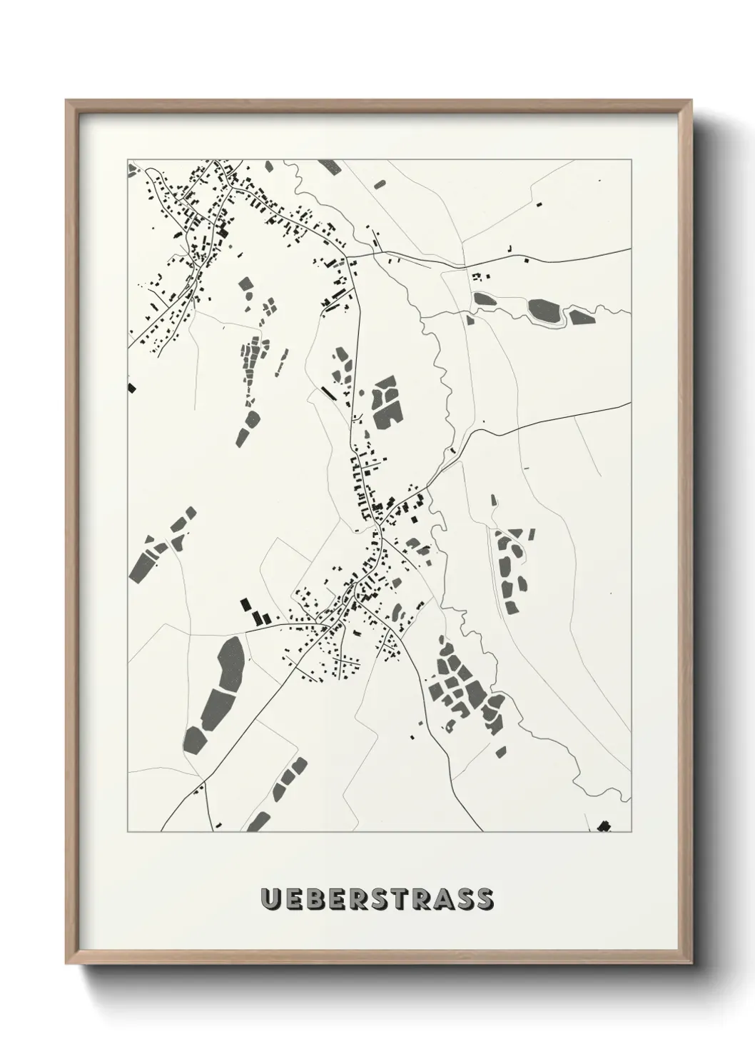 Un poster carte Ueberstrass