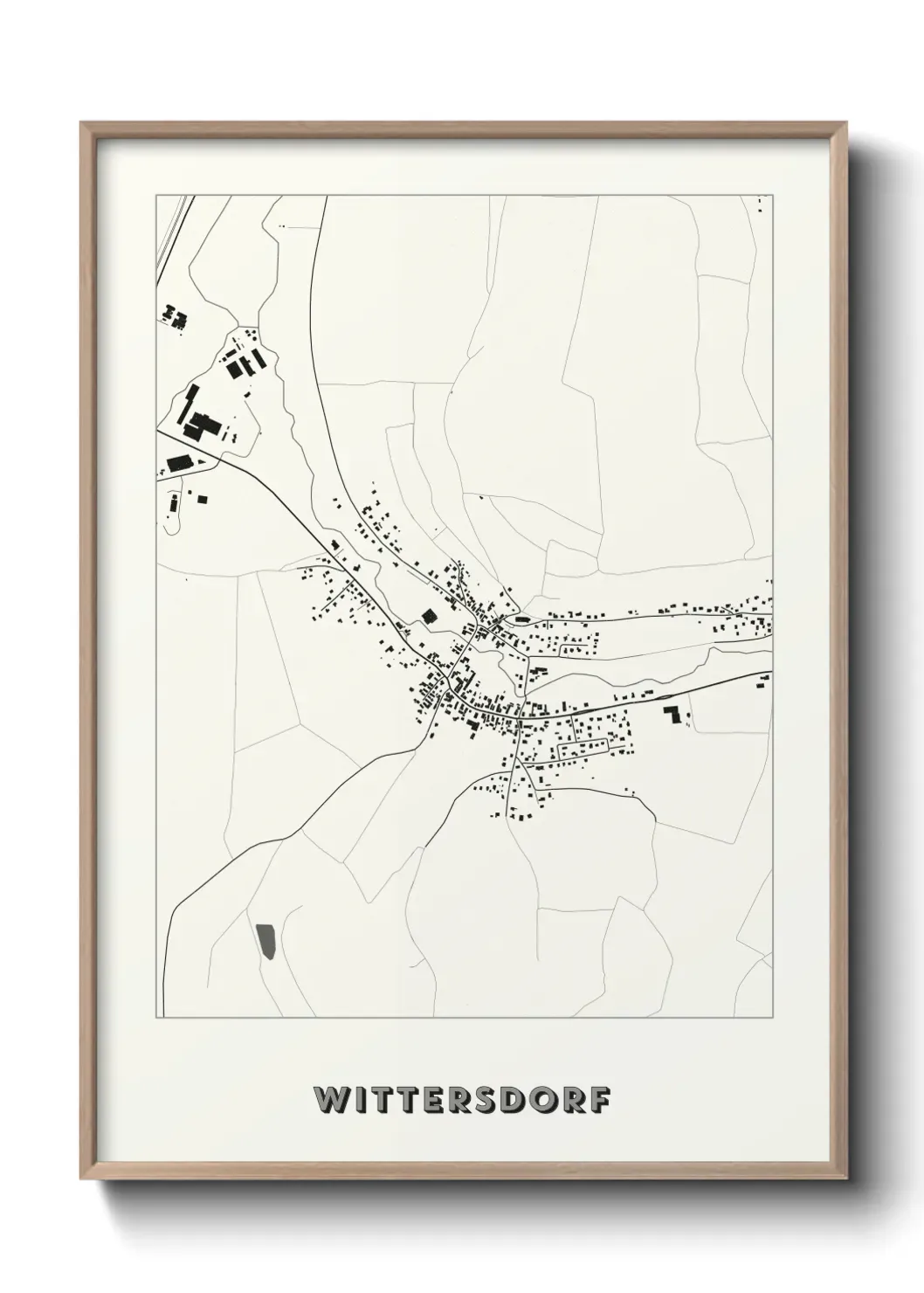 Un poster carte Wittersdorf