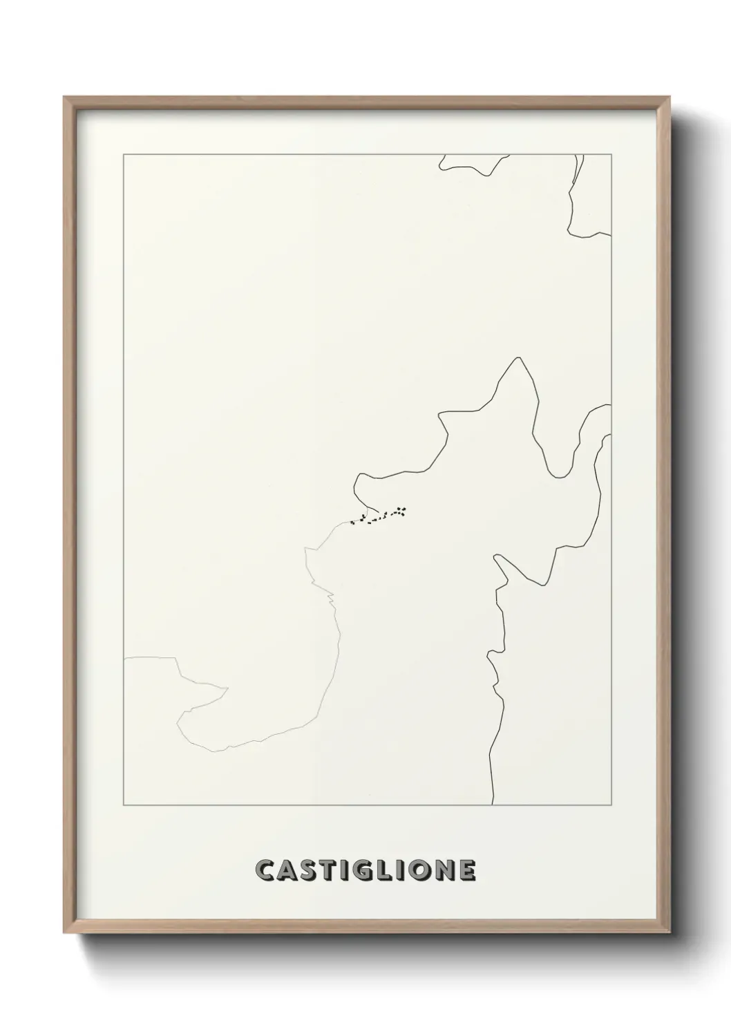 Un poster carte Castiglione