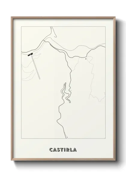 Une affiche de carte sur Castirla