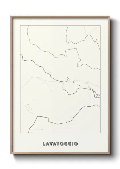 Une affiche de carte sur Lavatoggio