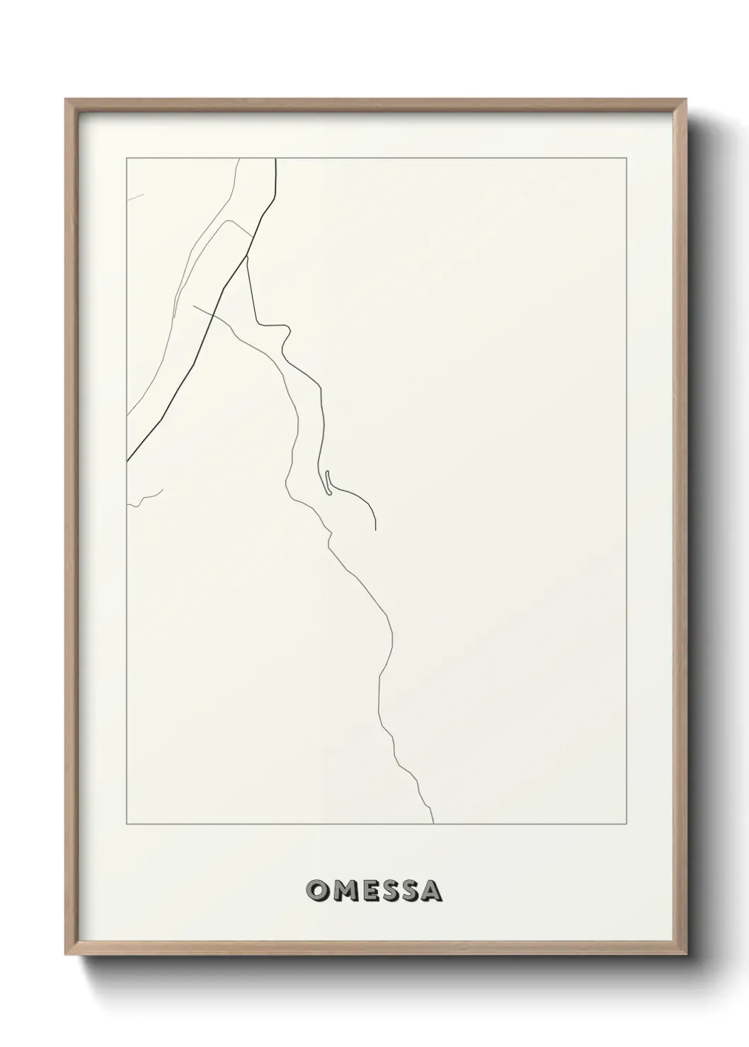 Un poster carte Omessa