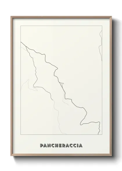 Une affiche de carte sur Pancheraccia