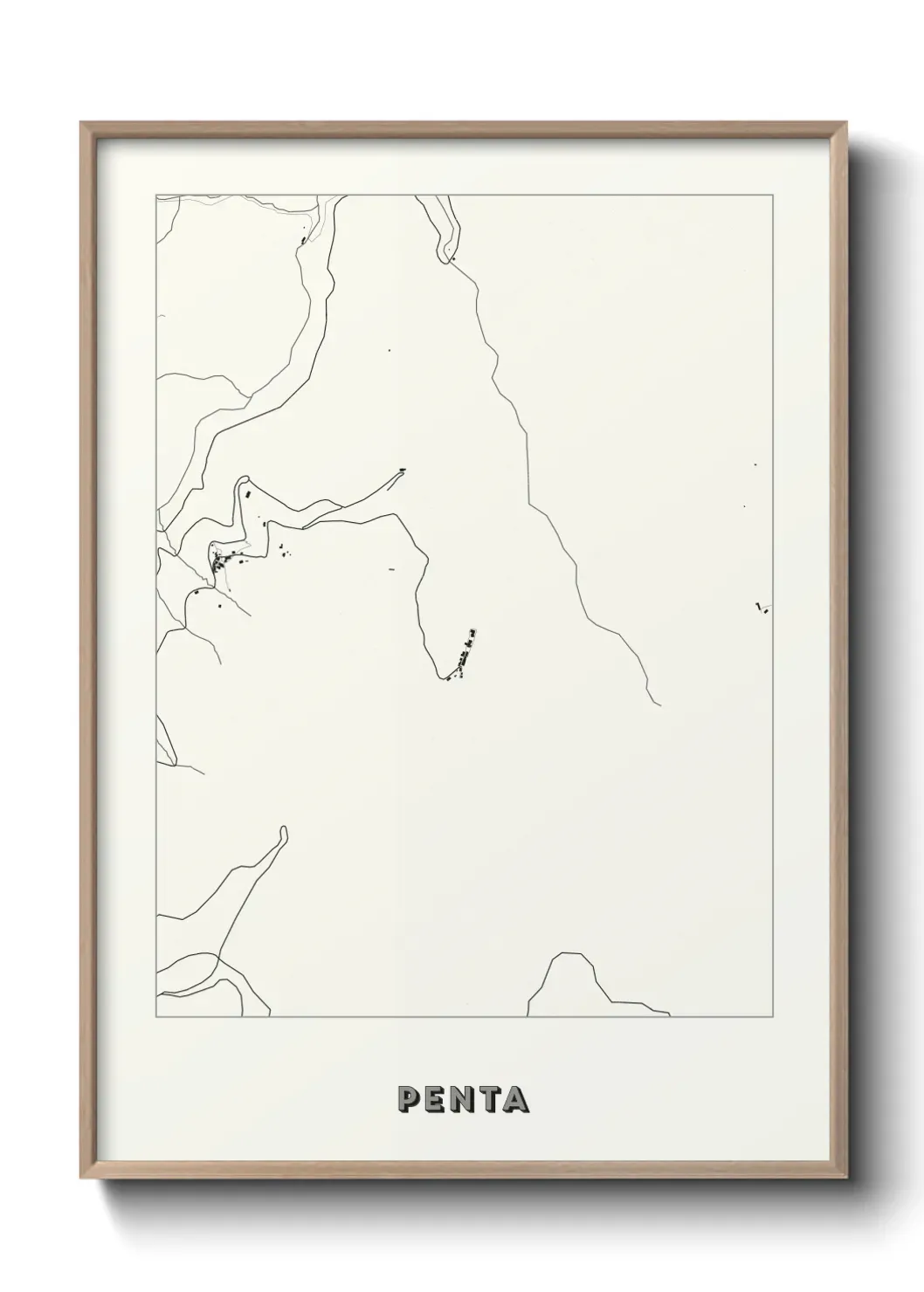 Un poster carte Penta