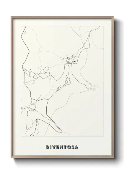 Une affiche de carte sur Riventosa