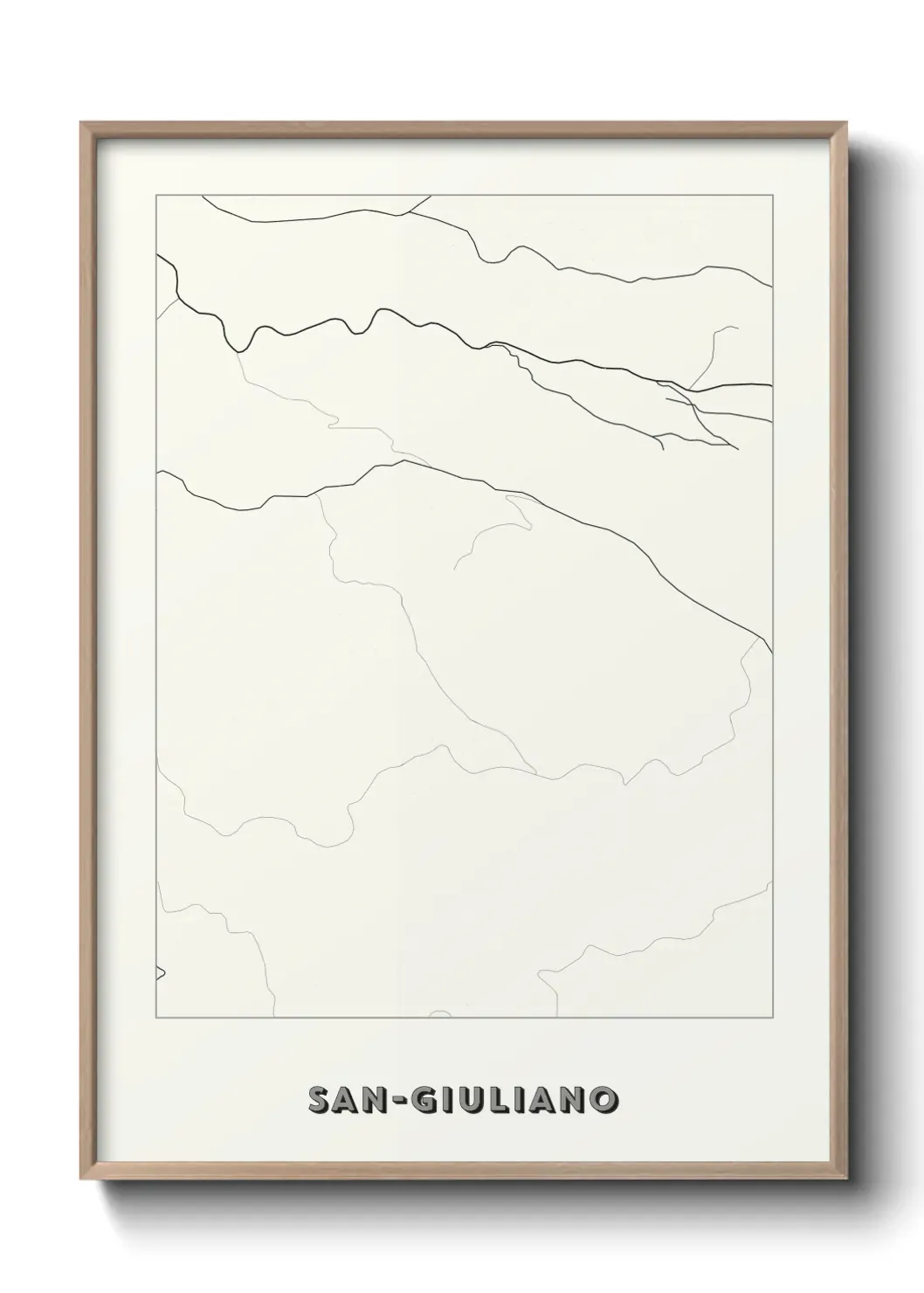 Un poster carte San-Giuliano