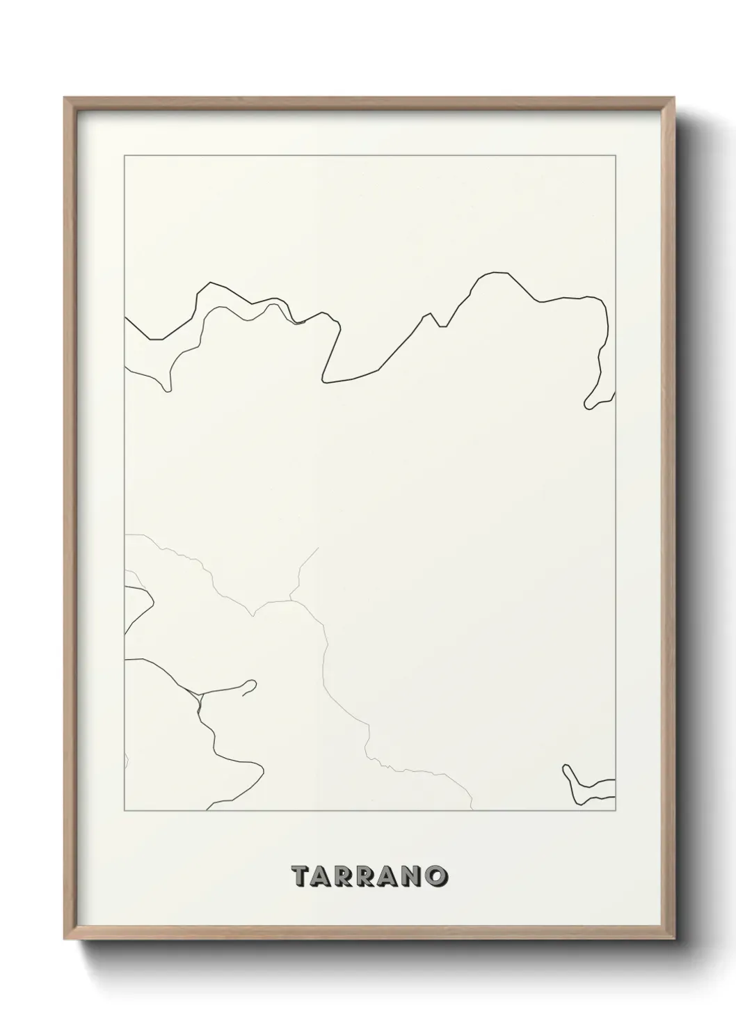 Un poster carte Tarrano