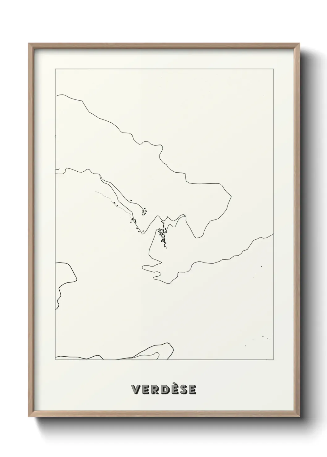 Un poster carte Verdèse