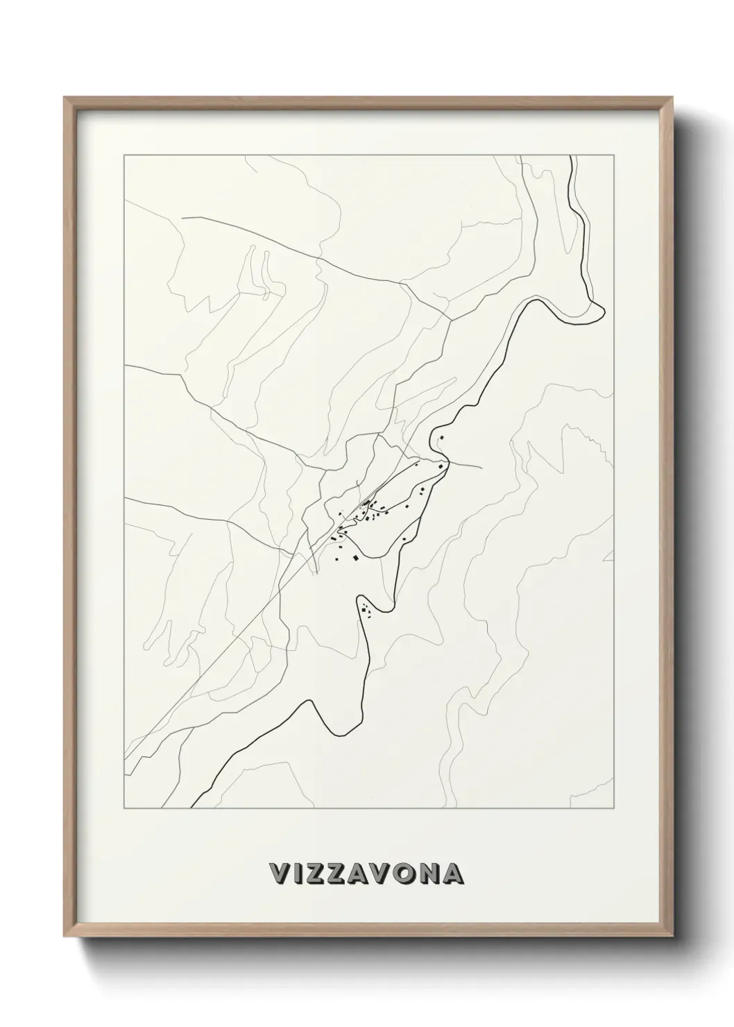 Un poster carte Vizzavona
