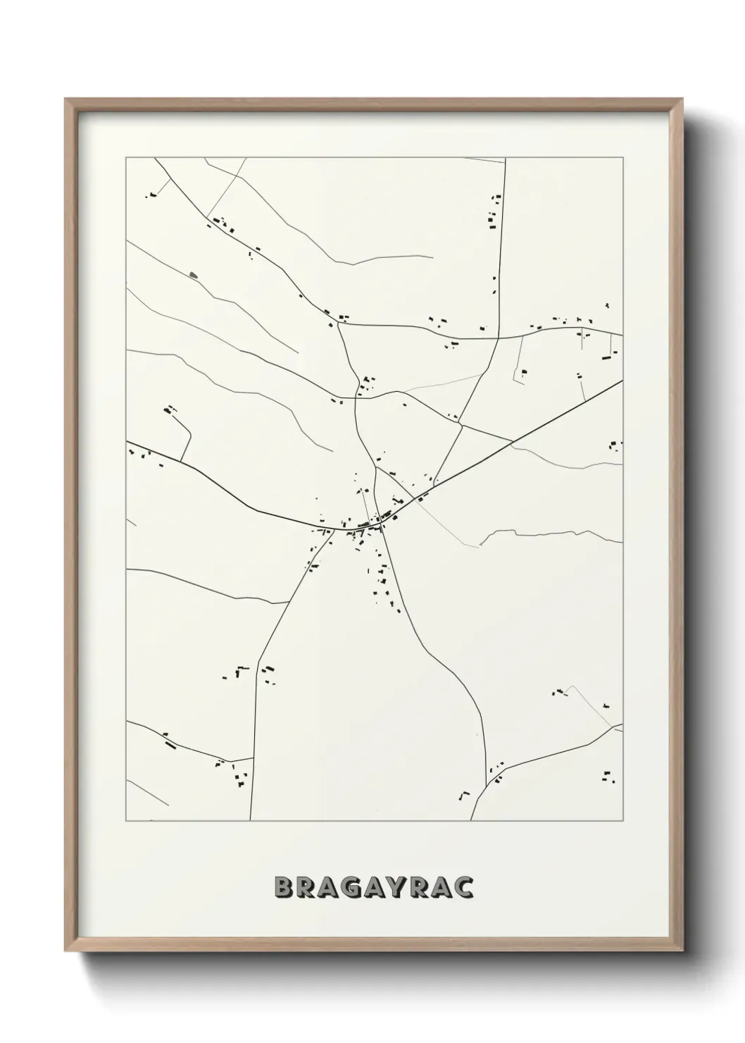 Un poster carte Bragayrac