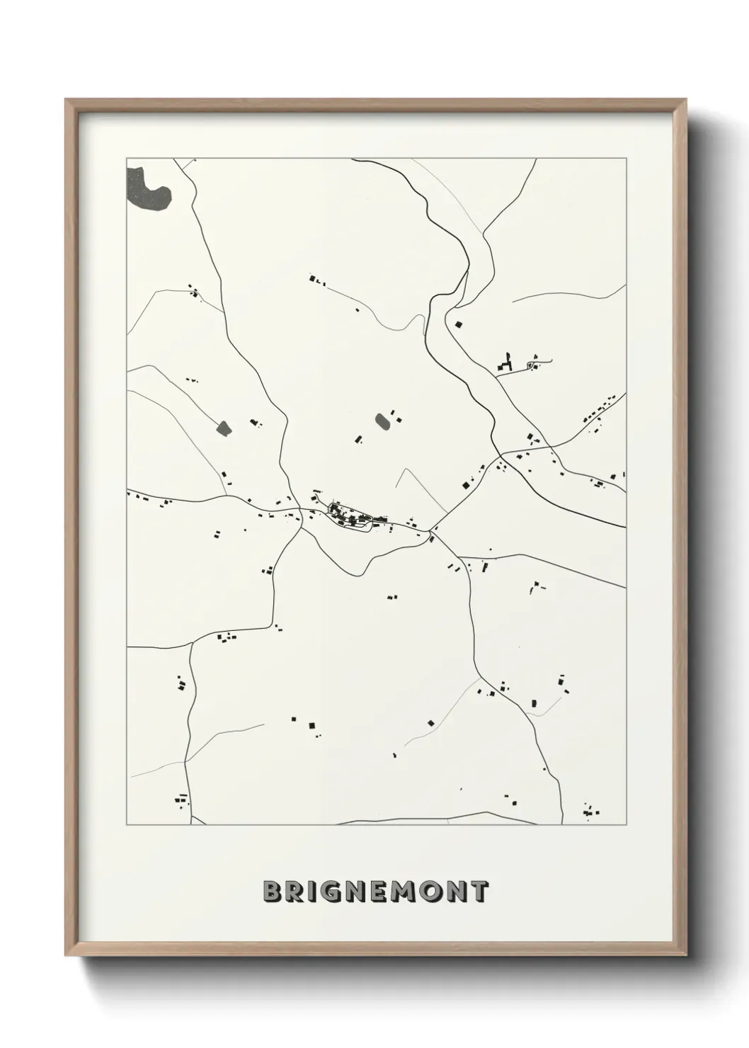 Un poster carte Brignemont