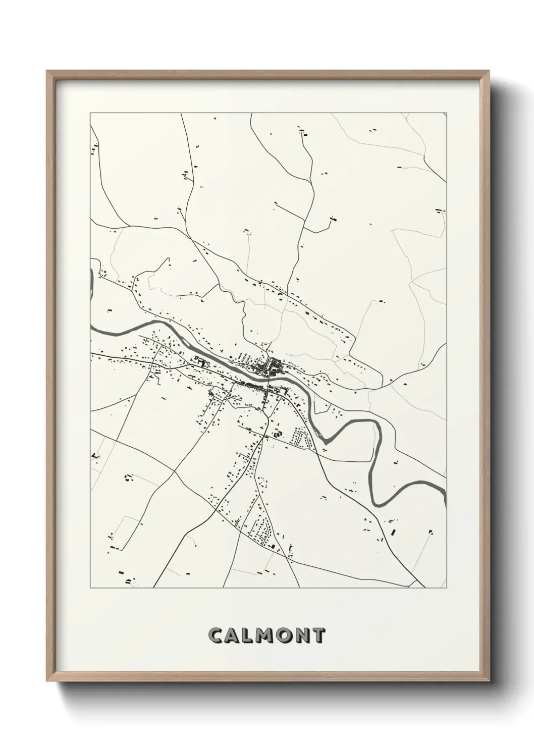 Un poster carte Calmont