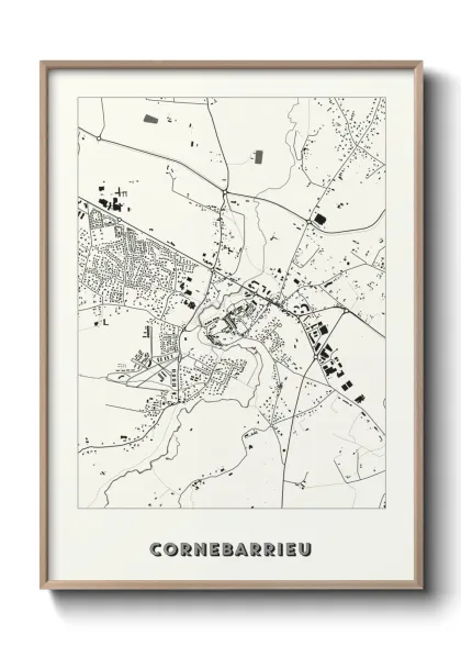 Une affiche de carte sur Cornebarrieu