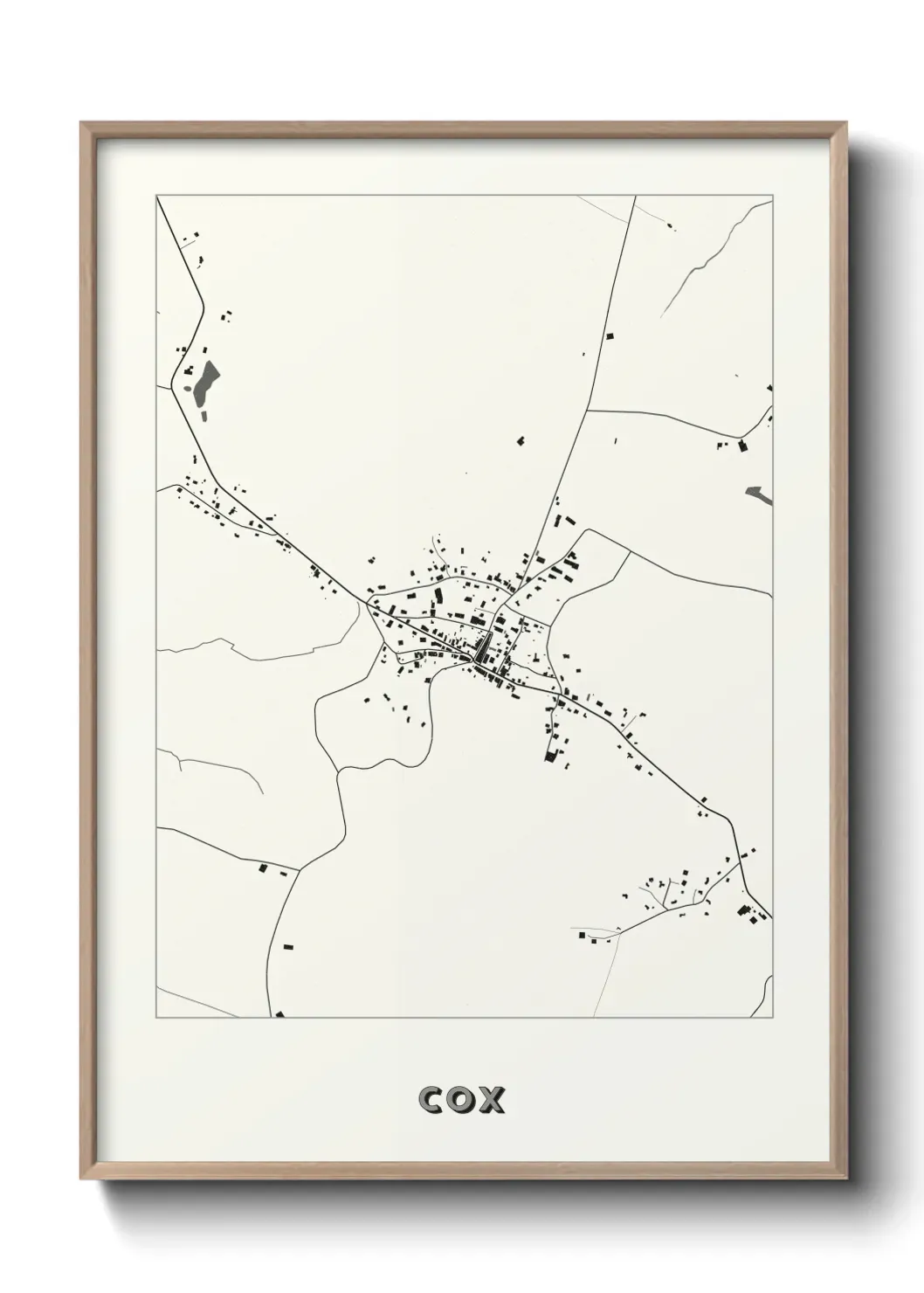 Un poster carte Cox