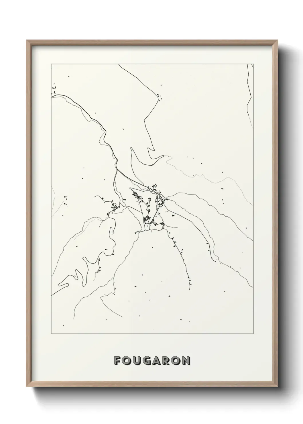 Un poster carte Fougaron