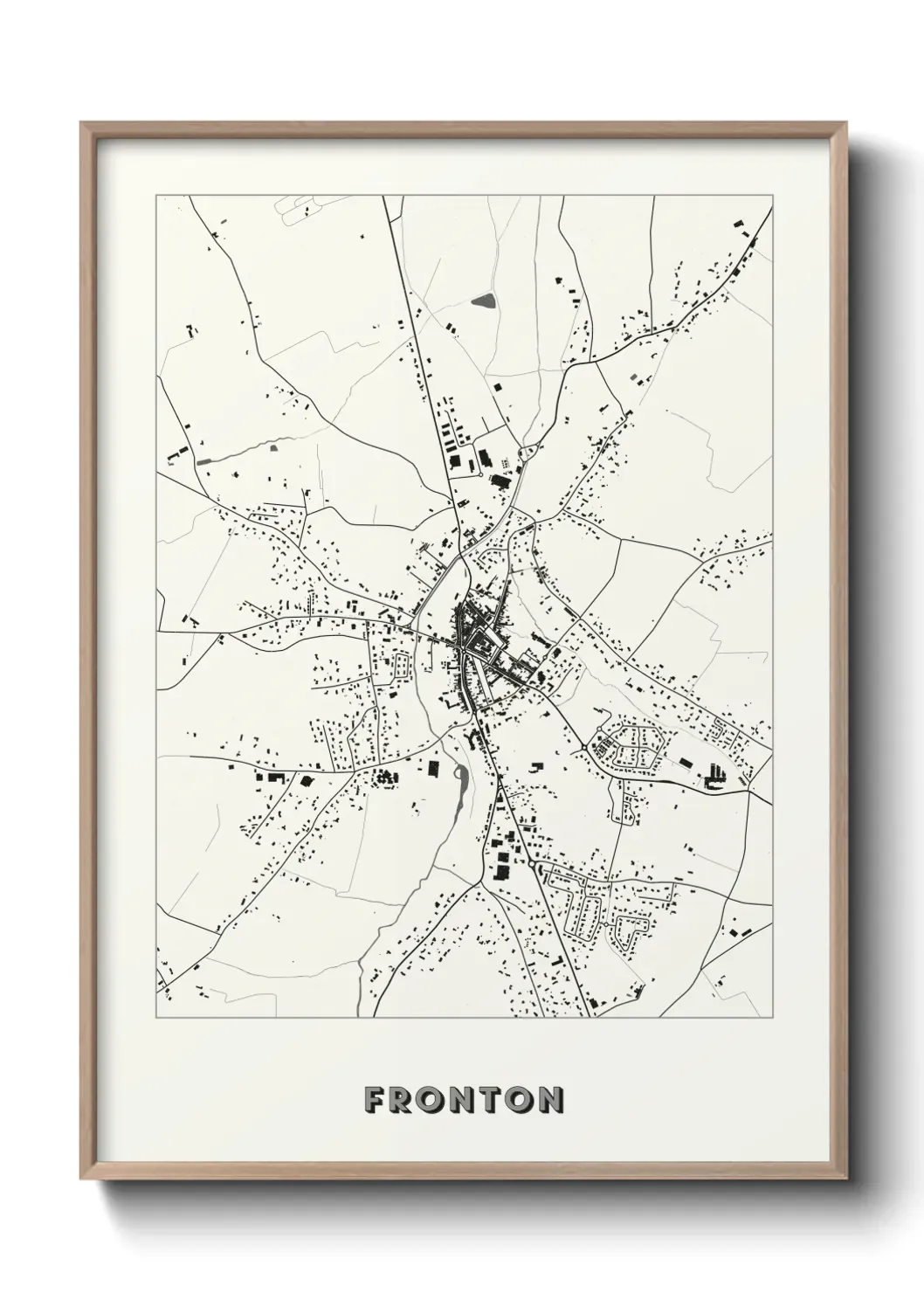 Un poster carte Fronton