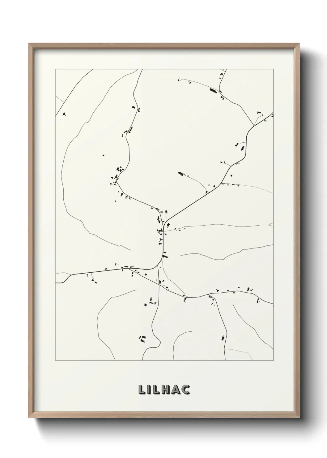 Un poster carte Lilhac