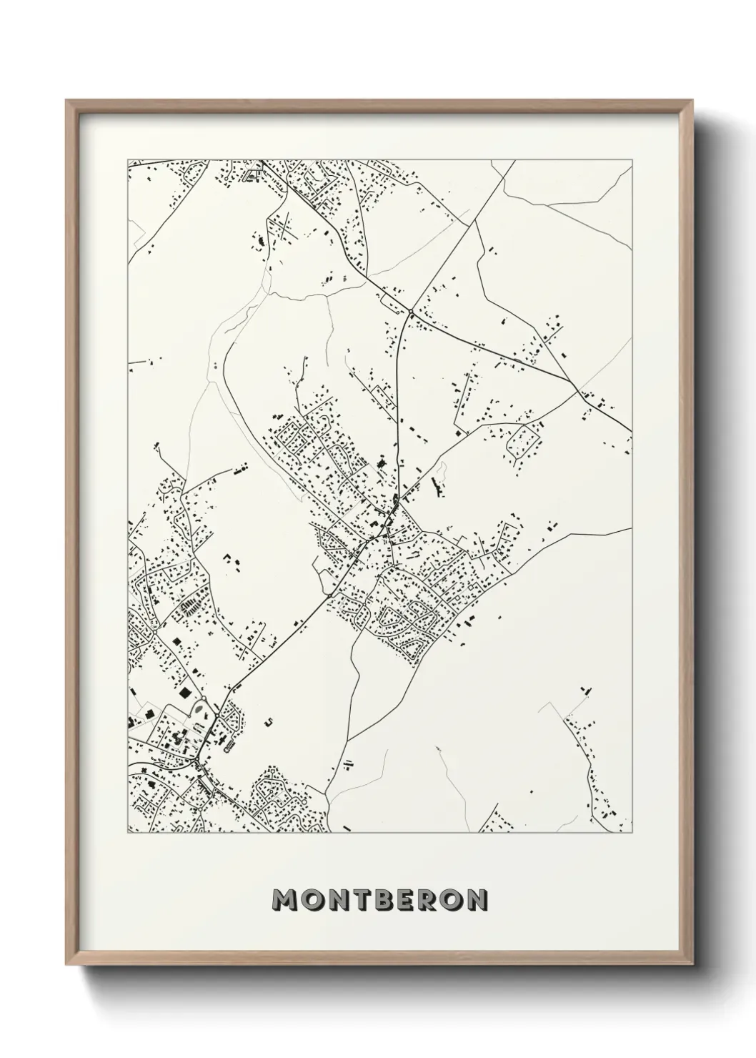 Un poster carte Montberon