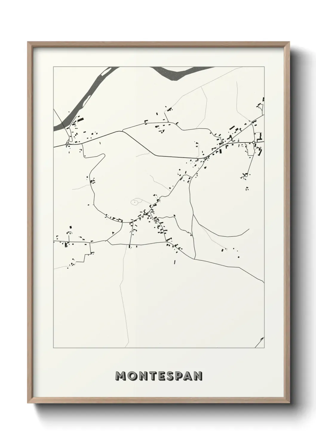 Un poster carte Montespan