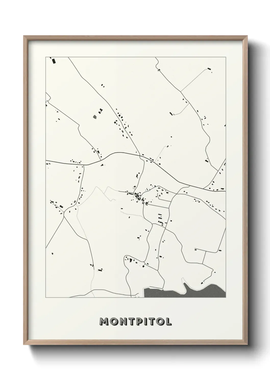 Un poster carte Montpitol