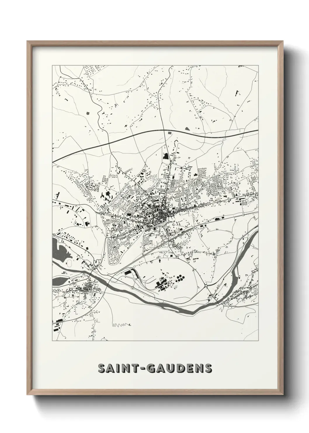 Un poster carte Saint-Gaudens