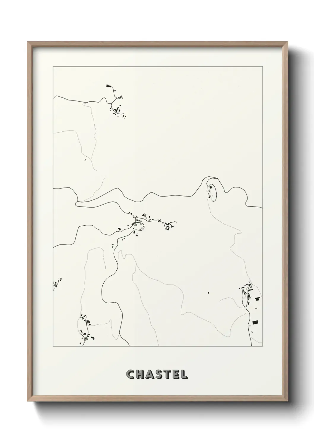 Un poster carte Chastel