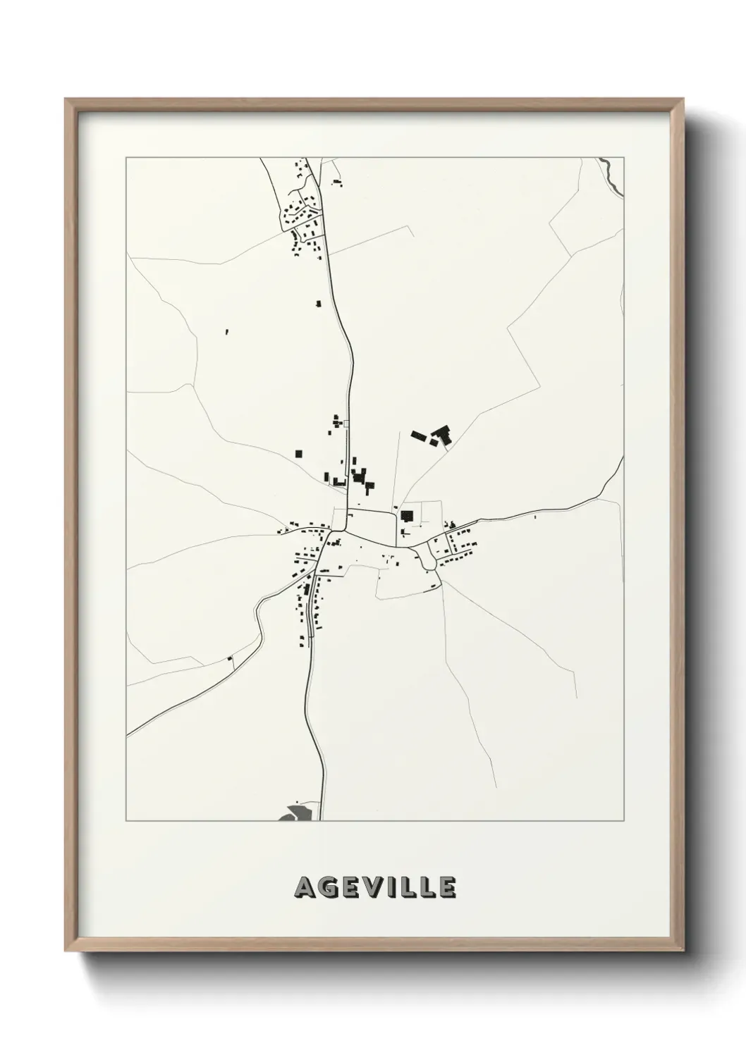 Un poster carte Ageville