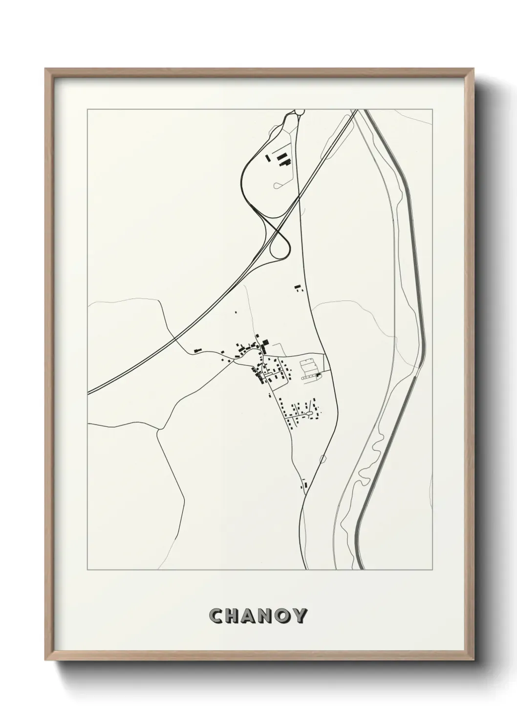 Un poster carte Chanoy