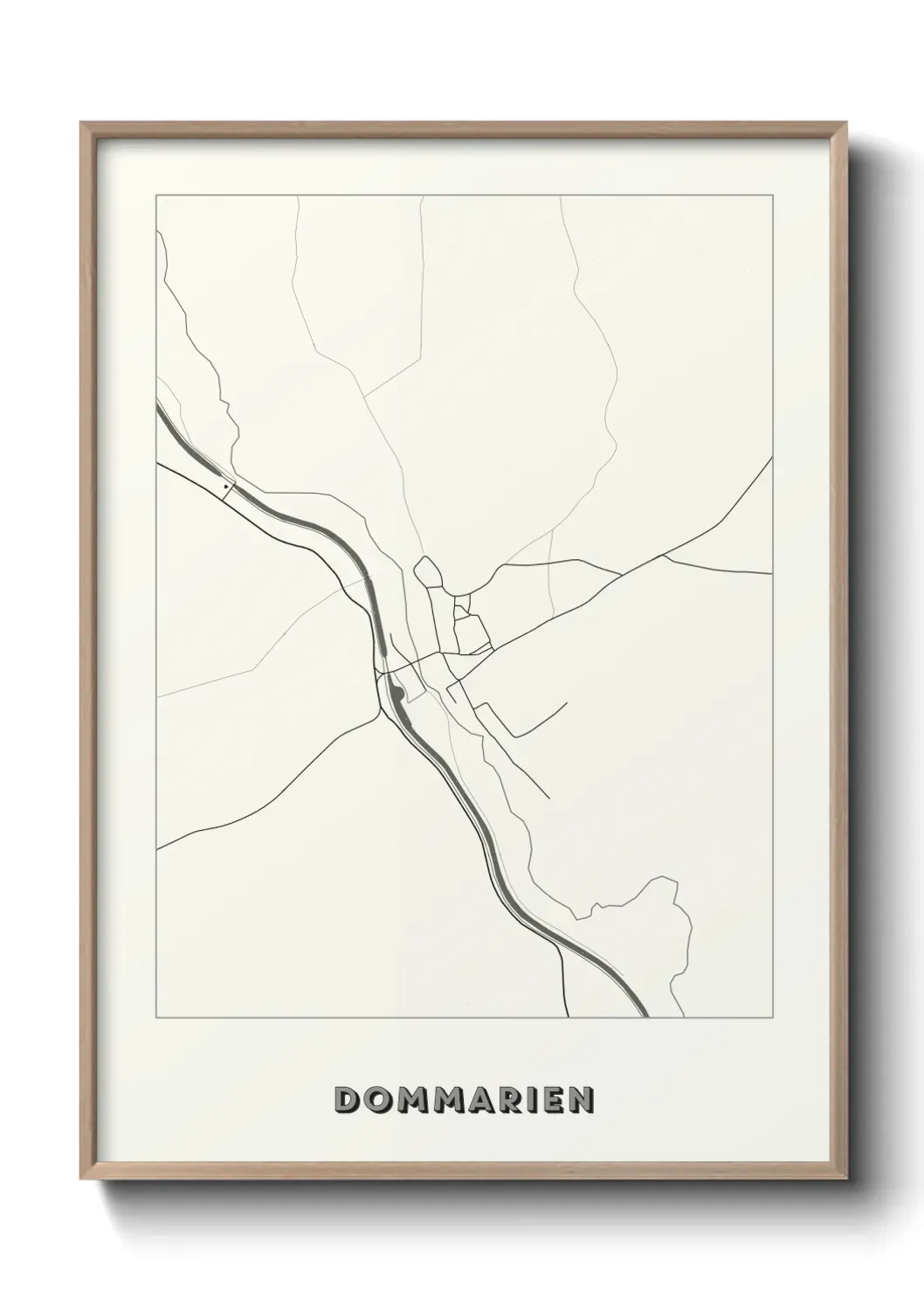 Un poster carte Dommarien
