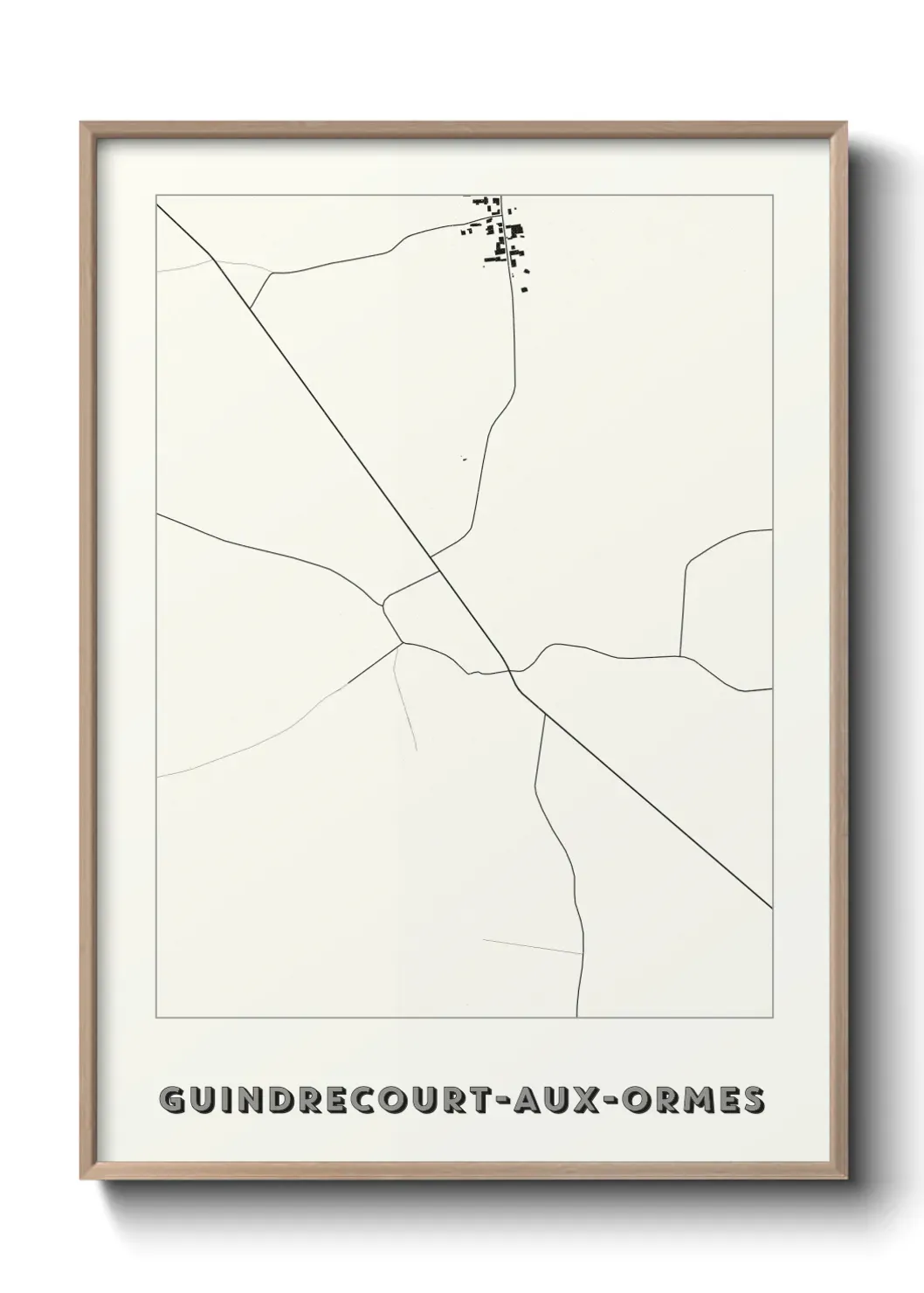 Un poster carteGuindrecourt-aux-Ormes